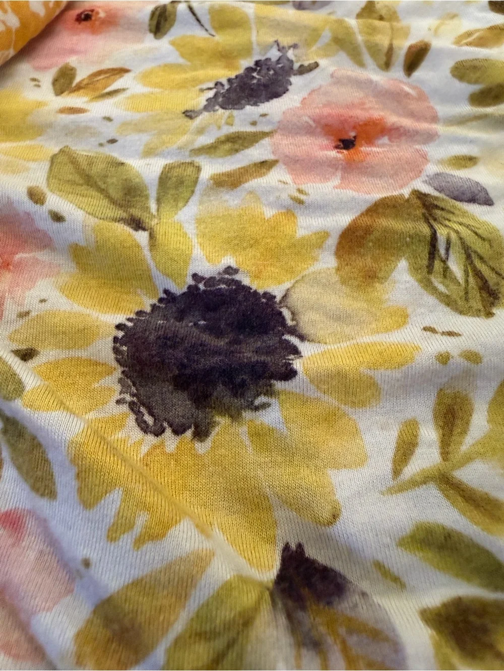 Little sleepies standard crib sheets autumn sunflower and golden poppies